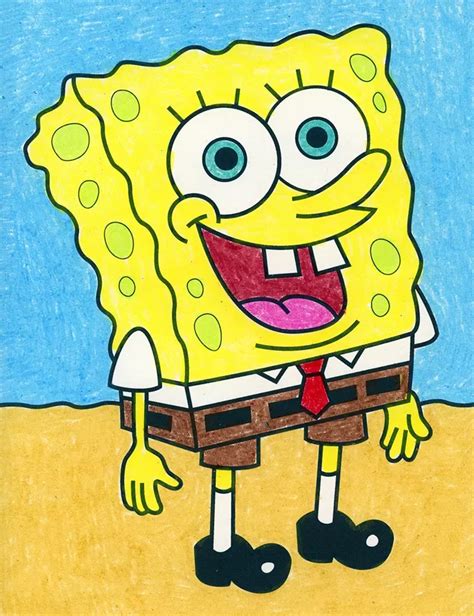 how to draw a spongebob
